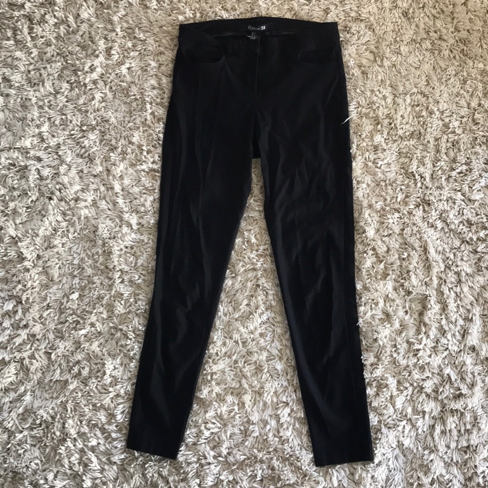 Black Skinny Cropped Trouser